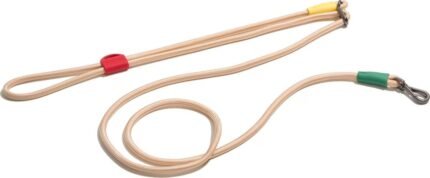 Wild One Hands-Free Adjustable Rope Dog Leash, Standard: 4' to 8.5' Long, .5" Wide, Adjustable for Crossbody, Waist & Handheld, Tan
