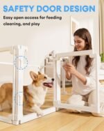 Clear Acrylic Dog Play Pen Indoors,24" Puppy Playpen(8 planels) - Image 4