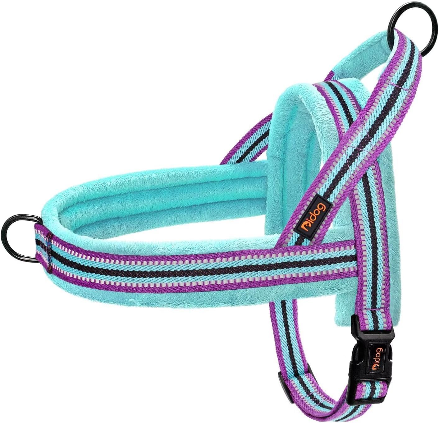 Didog No Pull Dog Harness for Small Dogs, Soft Flannel Padded,Mixed-Blue,XS Didog No Pull Dog Harness for Small Dogs, Soft Flannel Padded,Mixed-Blue,XS