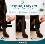 Labra Dog Front Leg Brace - Compression Wrap with Adjustable Straps - Dog Wrist Brace for Support - Leg Sleeve to Stop Licking - Aid in Wound Care and Recovery - Small/Medium - Image 3