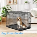 2PCS Dog Crate Divider Panel with Ties 13.7 x 17.7 Inch Adjustable Metal Pet Kennel Divider Adjustable Width up to 27''(Dog Crate NOT Included) - Image 7