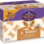 Wellness Old Mother Hubbard Classic P-Nuttier Dog Biscuits, Natural Training Treats, Peanut Butter Flavor, Mini Size, 6 lb Box