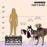 AVERYDAY Elevated Dog Bowls, 4 Height Adjustable Stand for Medium and Large Dogs, Raised Dog Feeder Holder with 2 Stainless Steel Food and Water Bowls, Anti-Slip Base Tall Feeding Station - Image 7