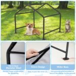 Dog Tent Shade Shelter Outdoor for Small Medium Dogs, Waterproof Sun Protection Pet House for Dogs, Small Animals and Livestock, Pet Canopy with Upgraded Doors and Ground Nails 29.5 * 25.6 inches - Image 6