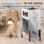 50 lbs Large Automatic Dog Feeder with Stainless Tray, Adjustable Heights - Image 5