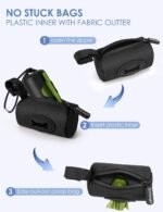 Gobeigo 2-in-1 Dog Poop Bag Holder【Easy Pull-Out Version】(Black) - Image 2