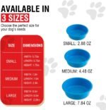 Loving Pets Dolce Luminoso Dog Bowl, Non-Skid Plastic Bowl, Large, Blue - Image 4