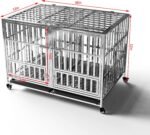 Collapsible Stainless Steel Dog Crate, 48" - Image 2