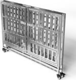 Collapsible Stainless Steel Dog Crate, 48" - Image 3
