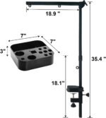 SHELANDY Pet Grooming arm with clamp for Large and Small Dogs - 35 inch Height Adjustable and Free Two No Sit Haunch Holder,Black - Image 3