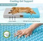 COZY KISS Cooling Orthopedic Dog Bed, Q-Max>0.5, Waterproof Lining, 44x32in - Image 3