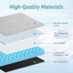 COZY KISS Cooling Orthopedic Dog Bed, Q-Max>0.5, Waterproof Lining, 44x32in - Image 6