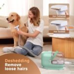 HEAPETS Dog Grooming Vacuum Kit - 3L Vacuum with 7 Tools, Low Noise Electric Clipper and Brush for Pet Shedding at Home, Green - Image 7
