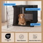 GORILLA GRIP Dog Enclosure Crate Cover, Kennel Cage Topper 24 in Black - Image 6