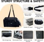 Collapsible car Travel seat, Suitable for Small Dogs up to 11 lbs - Image 5