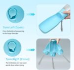 Portable Dog Water Bottle 19oz Blue - Image 5