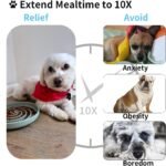 Bifeaw Slow Feeder Dog Bowls, Dishwasher Microwave Safe Silicone Puppy Puzzle Bowl with Non-Slip Design for Eating (Grey Green) - Image 3