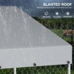 YITAHOME Outdoor Dog Kennel with Rotating Feeder Bowls - Image 4