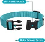 Sanwuta 18 Pcs Dog Collars Bulk Large Medium Adjustable Dog Collars 9 Colors Nylon Soft Heavy Duty Pet Collar with Buckle(Medium,Dark Color) - Image 3