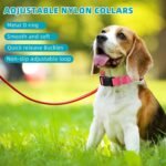 Sanwuta 18 Pcs Dog Collars Bulk Large Medium Adjustable Dog Collars 9 Colors Nylon Soft Heavy Duty Pet Collar with Buckle(Medium,Dark Color) - Image 6