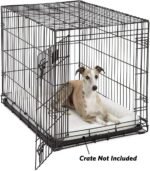 MidWest Homes for Pets QuietTime Dog Bed - White Fleece Bolster, Ultra-Soft and Machine Washable, Fits 36-Inch Crates and Carriers, for Medium to Large Breed Dogs - Image 3