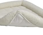 MidWest Homes for Pets QuietTime Dog Bed - White Fleece Bolster, Ultra-Soft and Machine Washable, Fits 36-Inch Crates and Carriers, for Medium to Large Breed Dogs - Image 5