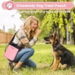 6 Set Dog Travel Bag, Large Pet Travel Kit for Supplies, Pink - Image 4