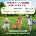 Harness Lead No Pull Dog Harness and Leash Set, Anti Pull Dog Harness, One-Piece Cushioned Rope Safely Prevents Escaping and Pulling (Medium/Large, Rainforest) - Image 6