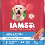 IAMS Proactive Health Large Breed Dry Dog Food, Lamb & Rice, 40 lb