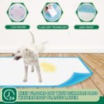 IMMCUTE Puppy Pads 22"x23" 100 Count | 6-Layer Leak-Proof & Super Absorbent Dog Training Pads | Disposable Potty Pads for Puppies, Dogs, Cats & Rabbits | Blue & White - Image 4
