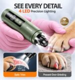 IREDOON Dog Nail Grinder with 4 LED Lights, 3 Speeds Super Quiet for Pets - Image 4
