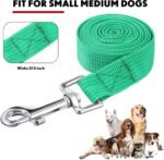 Hillban 24 Pack Nylon Dog Training Leash Bulk 5 ft, Bright Colors - Image 3