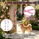 Dog Door Bell for Potty Training, 2-in-1 Set with Adjustable Hanging Bell(Includes 7 Stainless Steel Bells) and Metal Press Call Bell,Pink - Image 5