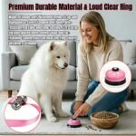 Dog Door Bell for Potty Training, 2-in-1 Set with Adjustable Hanging Bell(Includes 7 Stainless Steel Bells) and Metal Press Call Bell,Pink - Image 6