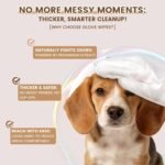 IMMHABI Hypoallergenic Pet Glove Wipes for Dogs & Cats, 50 Count - Image 3