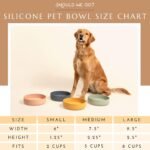 The Perfect Dish - Silicone Dog Bowl for Food & Water, 6" x 1.25"-Sage - Image 4