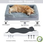 WNPETHOME Orthopedic Washable XL Dog Bed for Senior Dog Cozy Sleep - Image 3