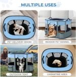 Foldable Pet Playpen, Portable Crate for Dogs & Cats, Indoor Outdoor Travel - Image 3