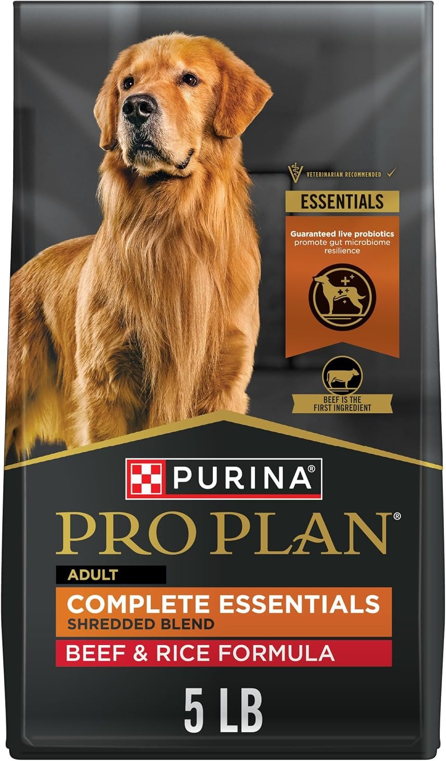 Purina Pro Plan Complete Essentials Beef & Rice Dry Dog Food, 5 lb Bag Purina Pro Plan Complete Essentials Beef & Rice Dry Dog Food, 5 lb Bag