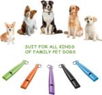 Weewooday 5 Pcs Dog Whistle Training to Stop Barking, Multicolor - Image 7