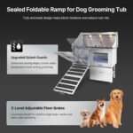 POLIMO LED Dog Washing Station, 304 Stainless Steel Pet Wash Sink - Image 5