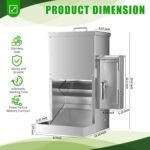 Chipak 16L Large Automatic Dog Feeder with Timer, Stainless Steel Pet Food Dispenser W/Programmable Feeding Schedule for Large Breed Dogs or Cats - Image 4