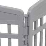 IRIS USA 24" Dog Playpen, 4-Panel with Door, Indoor/Outdoor, Gray - Image 11