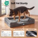 OhGeni Orthopedic Extra Large Dog Bed Couch, Memory Foam, 44×29Inch (Gray) - Image 6