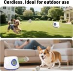 Dog Ball Launcher - Automatic Ball Thrower for Dogs, 3 Adjustable Distance Settings Dog Ball Thrower, Indoor Outdoor Interactive Fetch Machine Dog Toys for Small/Medium Sized Dog - Image 6