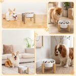 Elevated Slow Feeder Dog Bowl, 6.7" Ceramic Maze Dog Bowl with Stand - Image 6