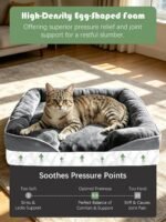 Spotted Play Orthopedic Dog Bed with Sides - Dog Sofa Beds for Small Dogs, Supportive Foam Pet Couch Bed with Washable Removable Cover, Waterproof Lining and Non-Slip Bottom, Grey - S - Image 4