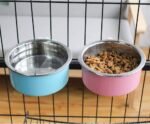 Stainless Steel Removable Pet Food Bowl, Anti-overturn Water Feeder Container, Suitable for Small Dog/Cat/Rabbit, 2 Set of Crate Bowls, Easy to Install and Clean - Image 3