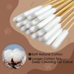 eyxformula Extra Long Cotton Swabs for Dog Ear Cleaning, FSC Bamboo Sticks - Image 5