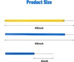 Pet Prime Dog Agility Training Equipment for Dog Obstacle Course Backyard 12pcs Weave Poles Slalom Set Portable Dogs Park Exercise Tool - Image 3